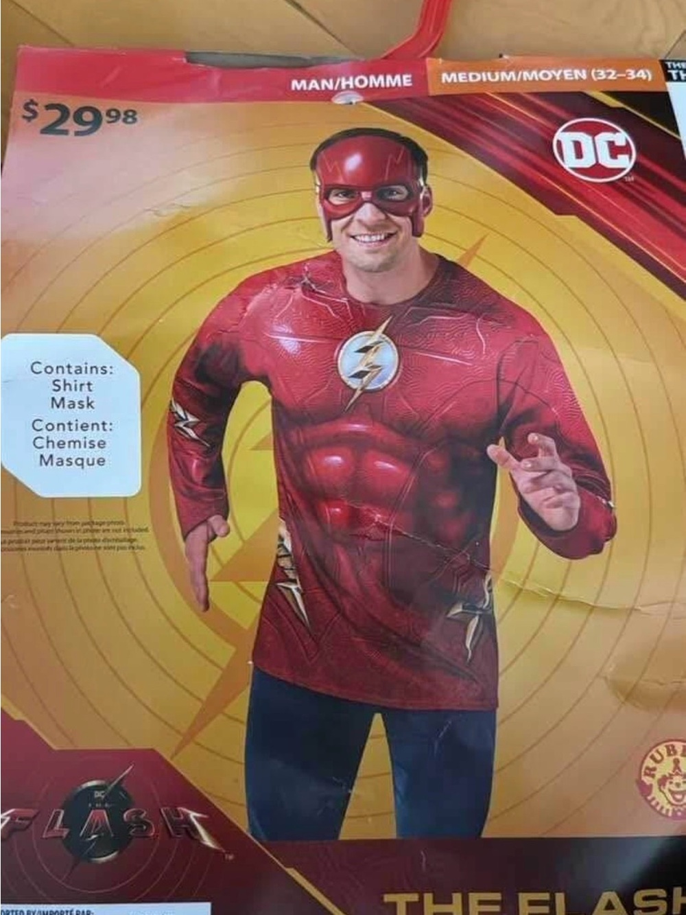 Adult The Flash Halloween costume (M)